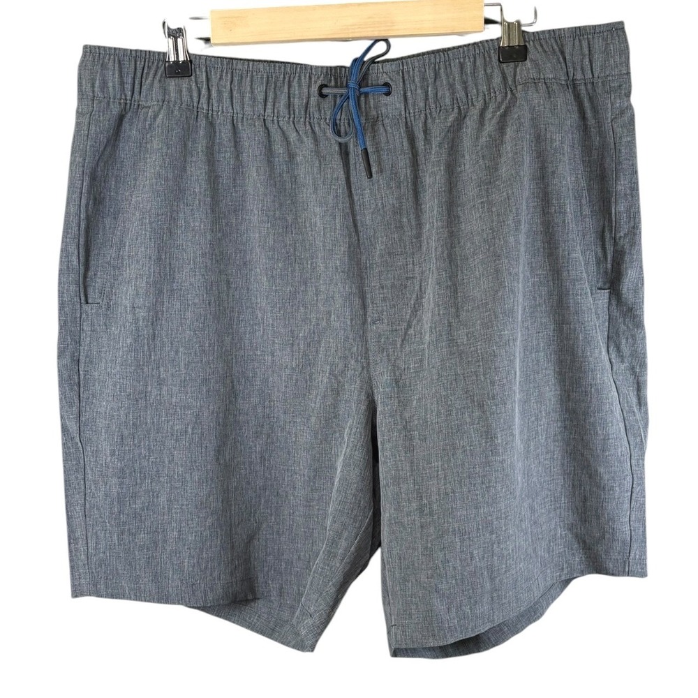 Eddie Bauer Mens Horizon Guide Shorts Gray Heather Stretch Hiking Size L
